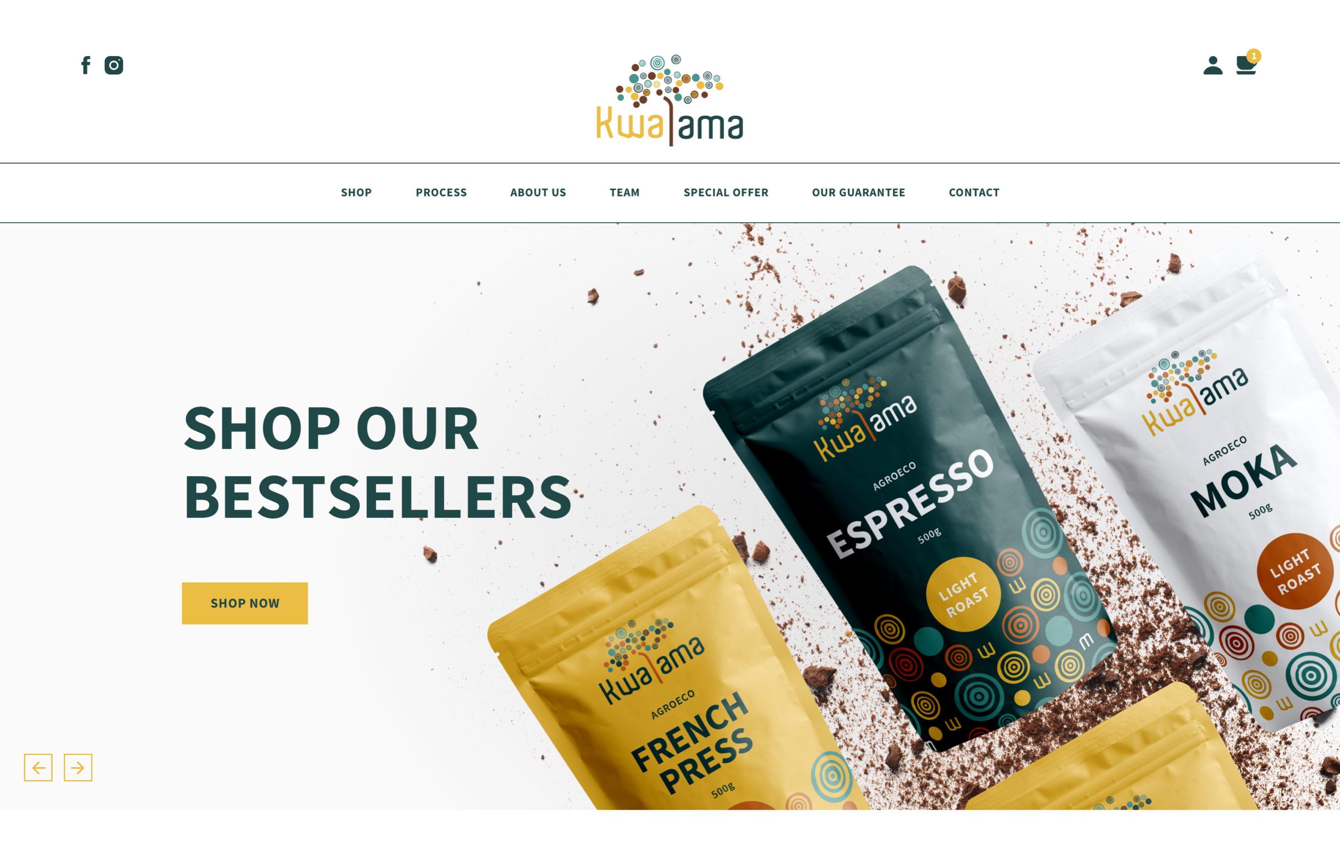 Kwalama Coffe web-prodavnica